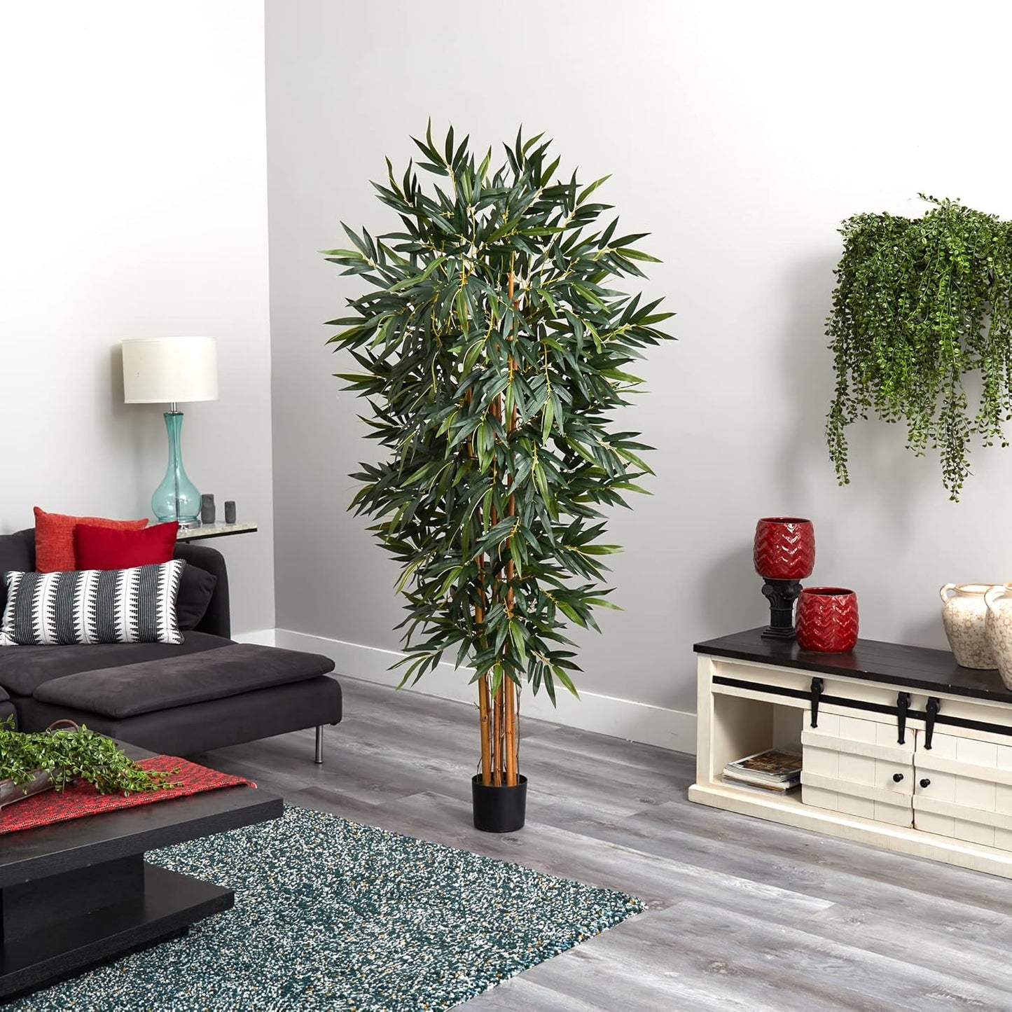 5190 Big Bamboo Silk Tree, 6-Feet, Green, Artificial Floral Company No50