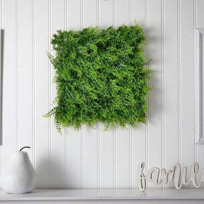 20in. x 20in. Lush Mediterranean Artificial Fern Wall Panel UV Resistant (Indoor/Outdoor)