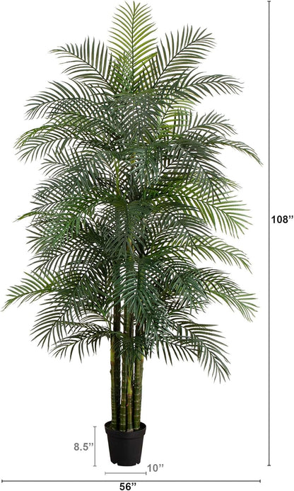 9ft. UV Resistant Artificial Areca Palm Tree (Indoor/Outdoor) No50