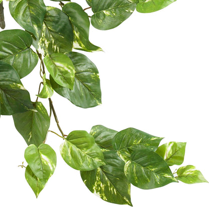 Nearly Natural 30IN Pothos Hanging Plants, Set of Three (3) Fake Bushes for Indoor Home Décor, Faux Vines for Wall or Hanging No50