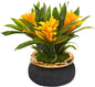 Nearly Natural 11in. Bromeliad Artificial Plant in Stoneware Planter No50