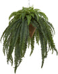 50in. Giant Boston Fern Artificial Plant in Hanging Cone