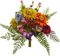 13in. Mixed Flowers Artificial Bush (Set of 2)