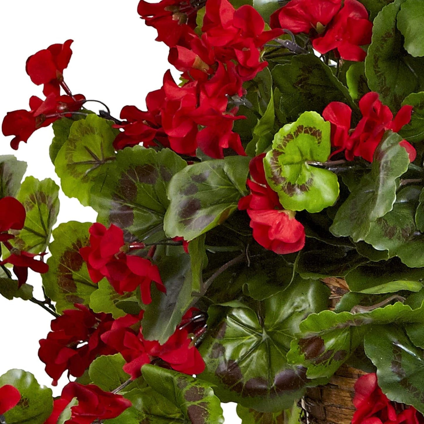 6857-RD Geranium Hanging Basket UV Resistant, Red,10.125'' x 29'' x 10.125''