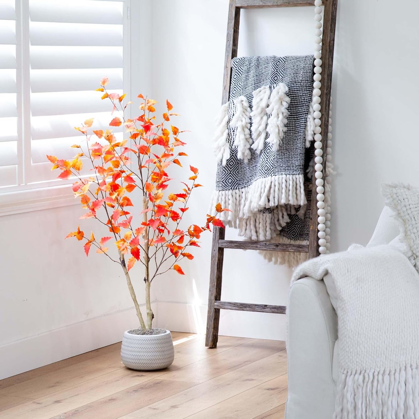 4ft. Autumn Birch Artificial Fall Tree