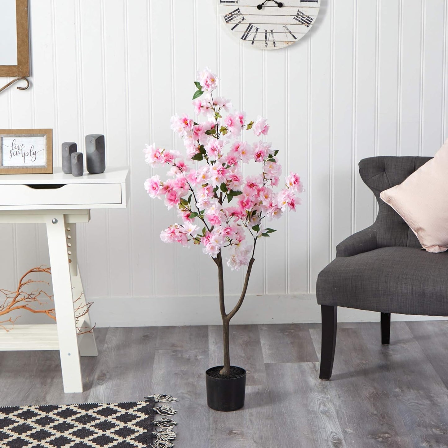 4ft. Cherry Blossom Artificial Tree, Pink