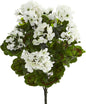 Geranium Artificial Bush, UV Resistant, Set of 3 (Indoor/Outdoor), Red,15"Dx15"Wx19"H No50