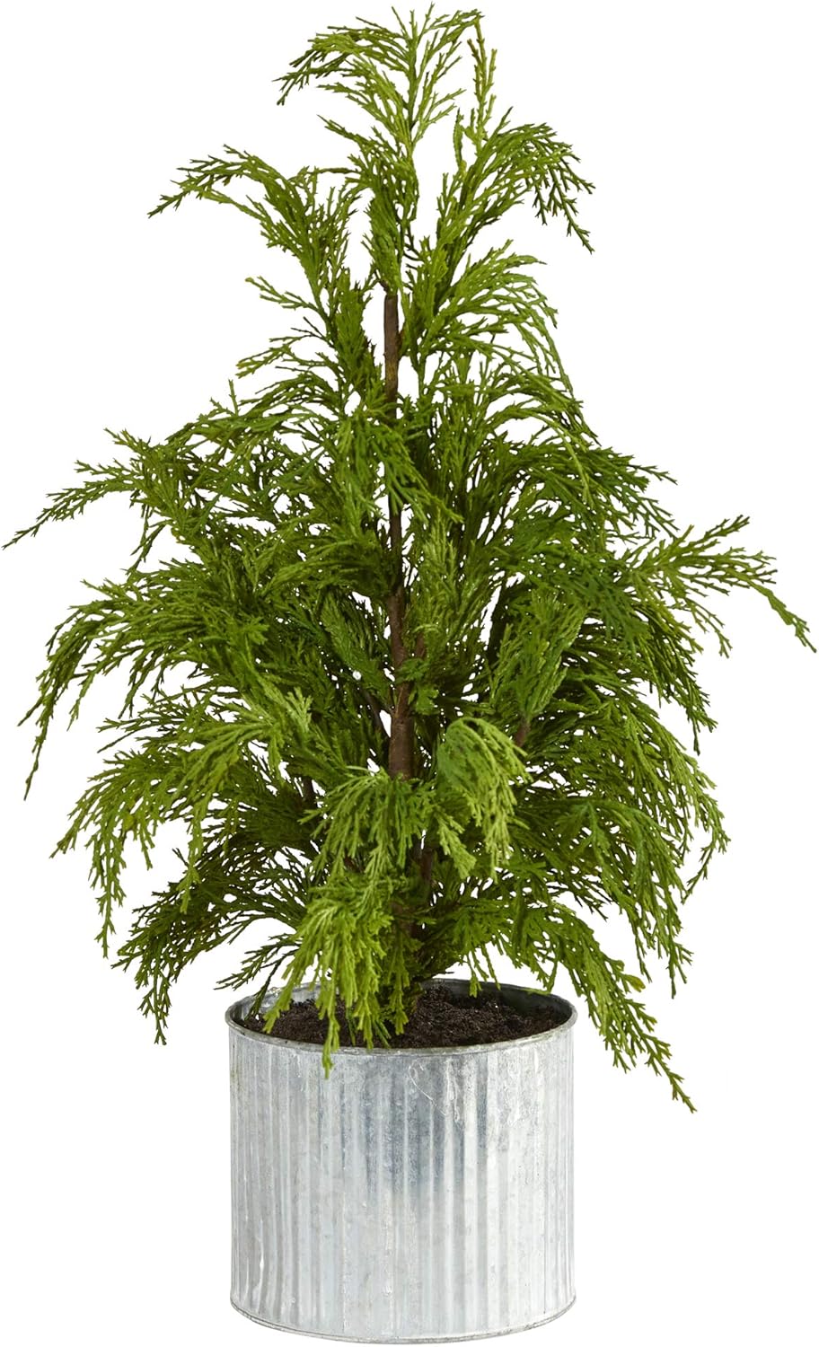 20in. Cedar Pine Natural Look Artificial Tree in Decorative Planter