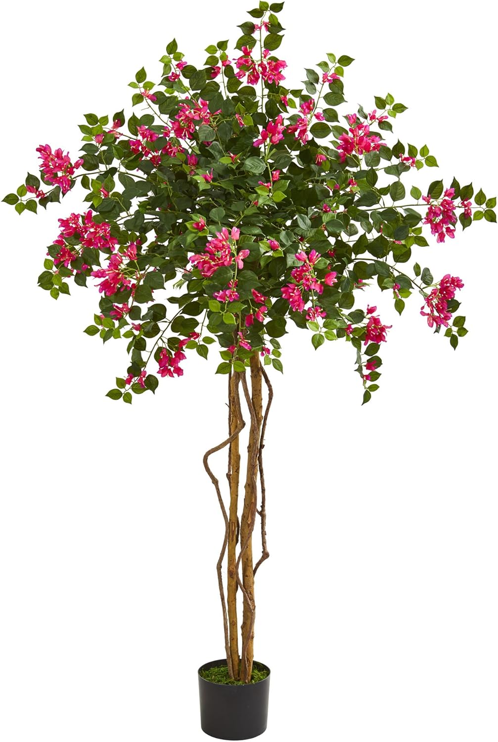 5.5’ Bougainvillea Tree Artificial Plant, Pink