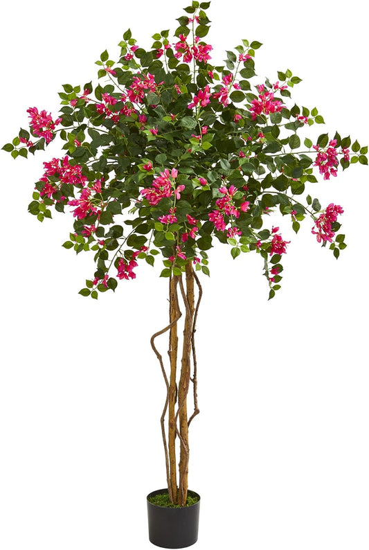 5.5’ Bougainvillea Tree Artificial Plant, Pink