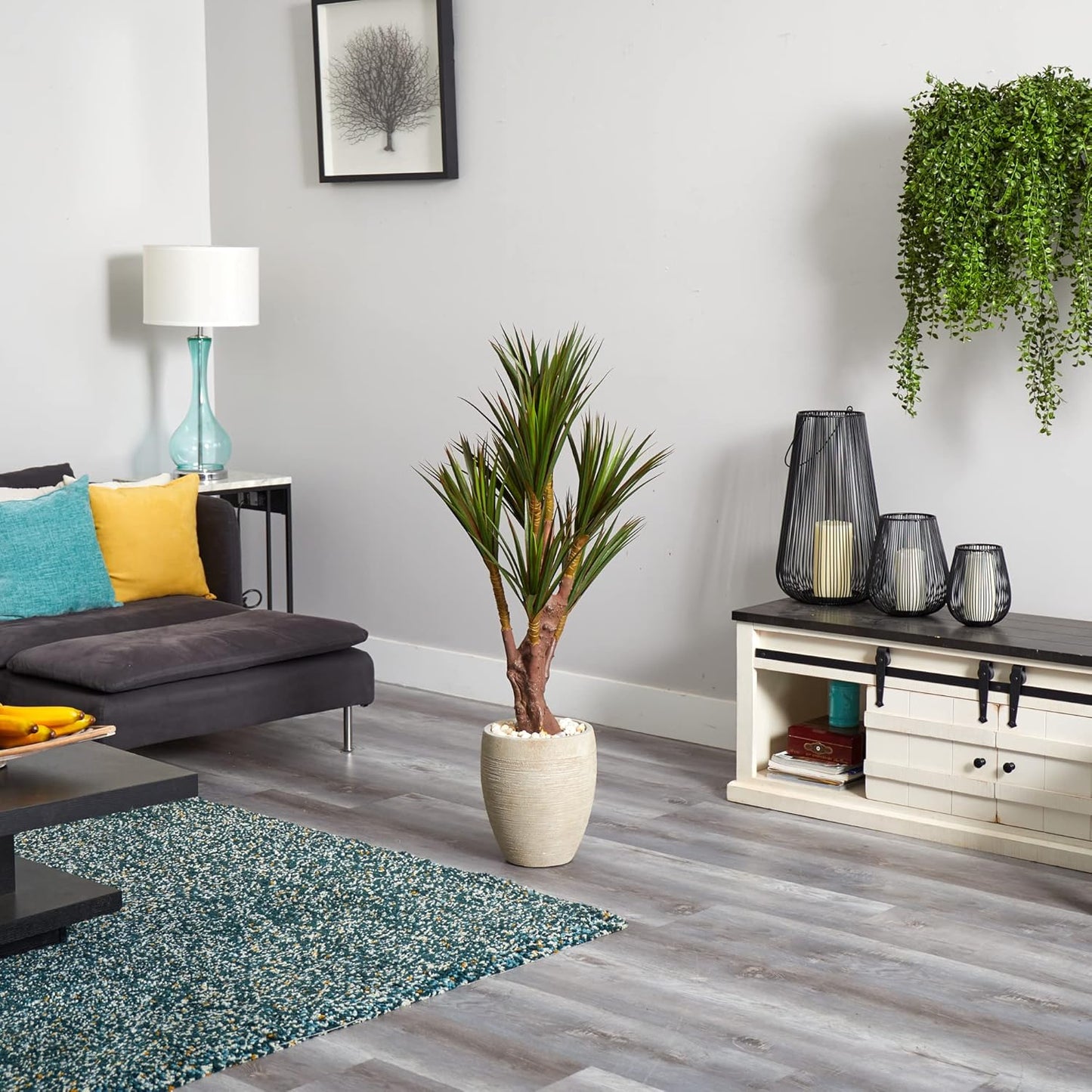 50in. Yucca Artificial Tree in Planter UV Resistant (Indoor/Outdoor)