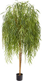 7ft. Willow Artificial Silk Trees, Green