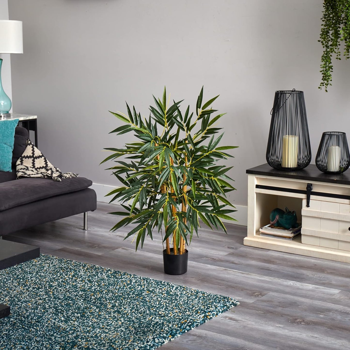 5190 Big Bamboo Silk Tree, 6-Feet, Green, Artificial Floral Company No50