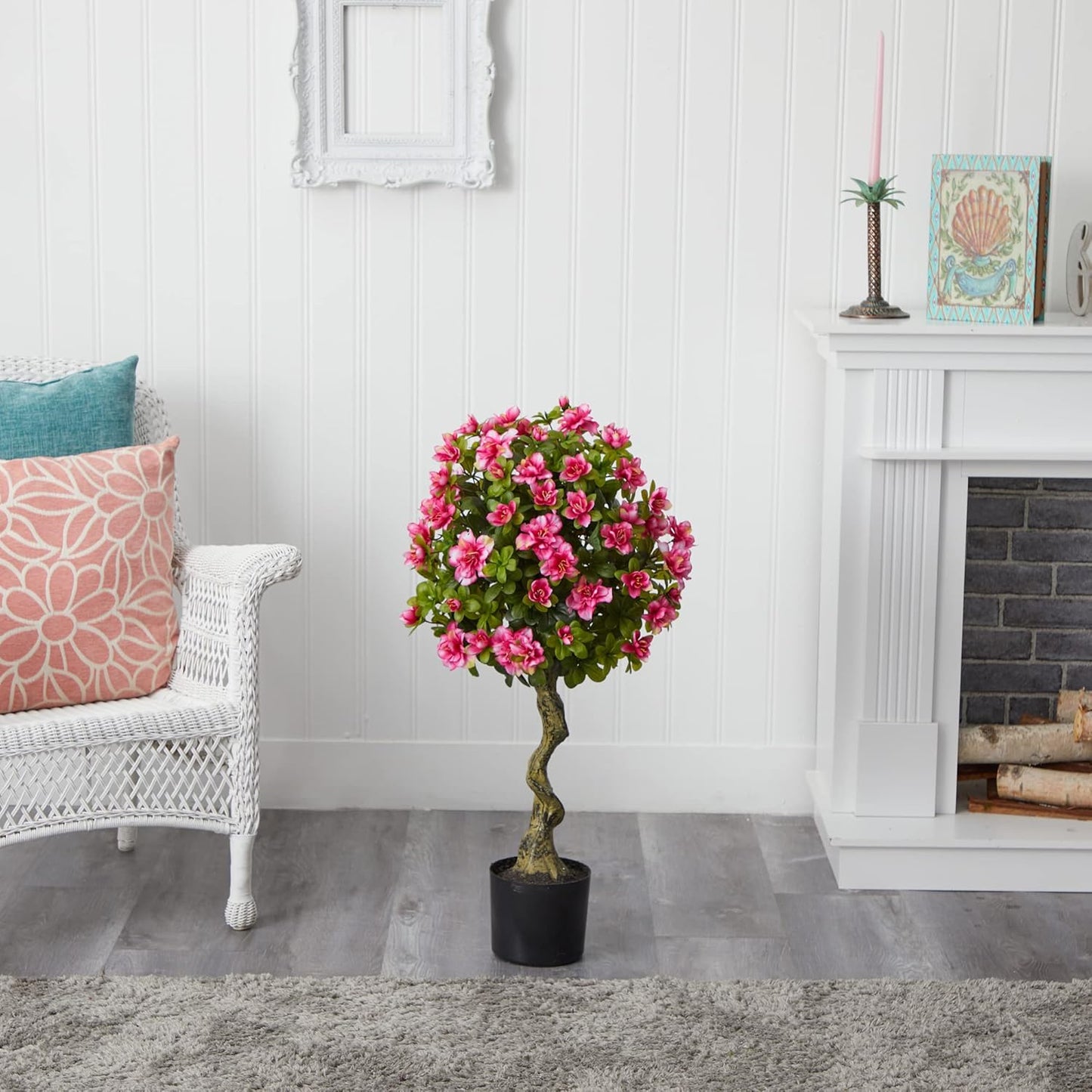 3ft. Azalea Artificial Topiary Tree – Plant Vivid