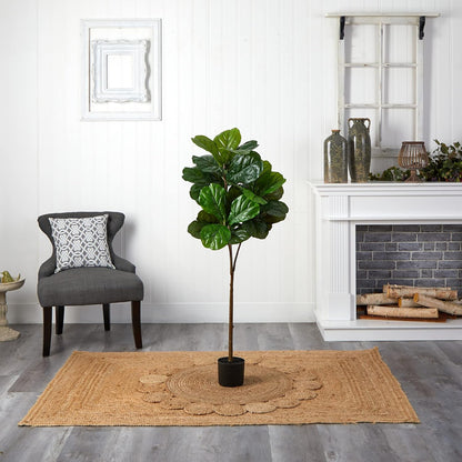 54in. Fiddle Leaf Artificial Tree (Real Touch)