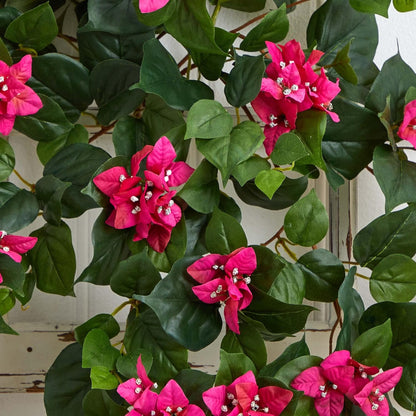 Nearly Natural 37” Bougainvillea Hanging (Set of 2) Artificial Plant, Beauty No50