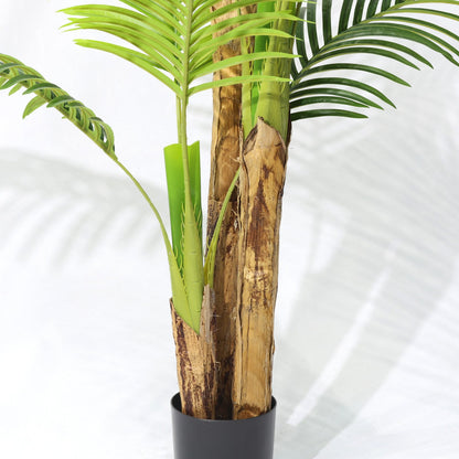 150cm Artificial Plant 3 Stem Areca Palm Artificial Plant UV-Resistant Tropical Plant