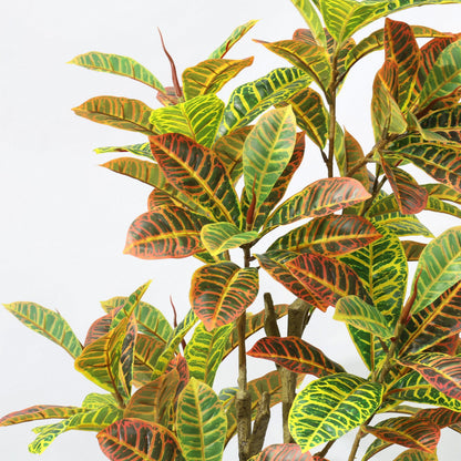 160cm Artificial Plant Colorful Variegated Leaves potted fake tree