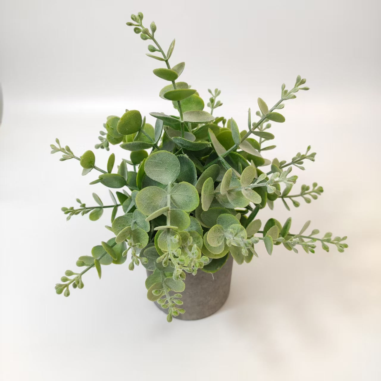 20cm Artificial Eucalyptus Potted Plant | Eco-Friendly Pulp Pot | Nordic/Ins Style Home Decor | Faux Greenery