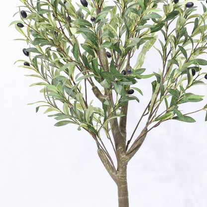 120cm Detachable Artificial Olive Tree Potted Green Olive Faux Plant