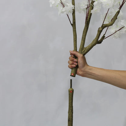 190cm Artificial white Cherry Blossom Tree Detachable Faux Plant