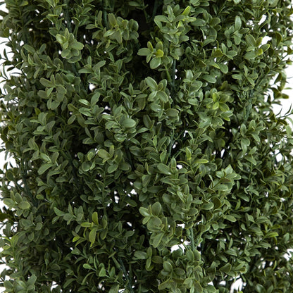 8ft UV-Resistant Artificial Boxwood Topiary Tree – Lifelike Faux Plant for Indoor and Outdoor Decor, Includes Nursery Planter, Ideal fo