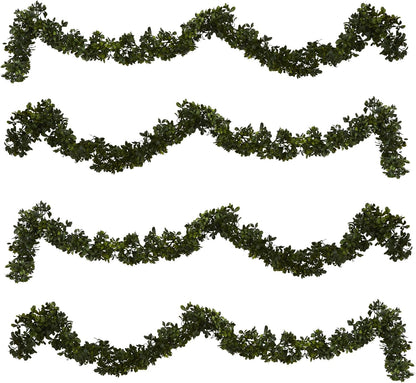 6ft. Boxwood Artificial Garland (Indoor/Outdoor), Set of 4
