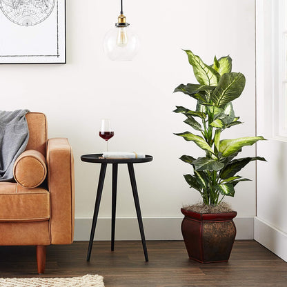 Nearly Natural Golden Dieffenbachia with Decorative Planter