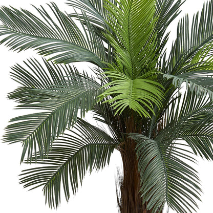 4.5ft. Cycas Artificial Tree in Orange Planter UV Resistant (Indoor/Outdoor)