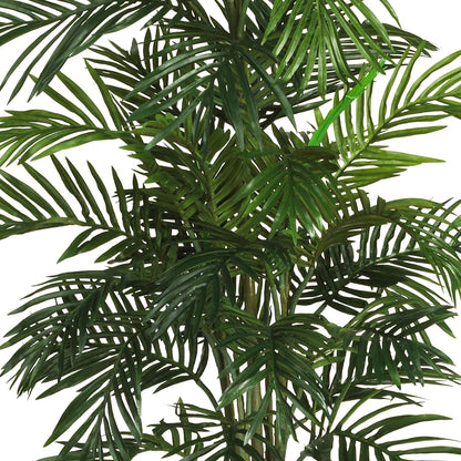 5263-0308 56in. Areca Palm Silk Tree with Basket, Green,30" x 32" x 56"