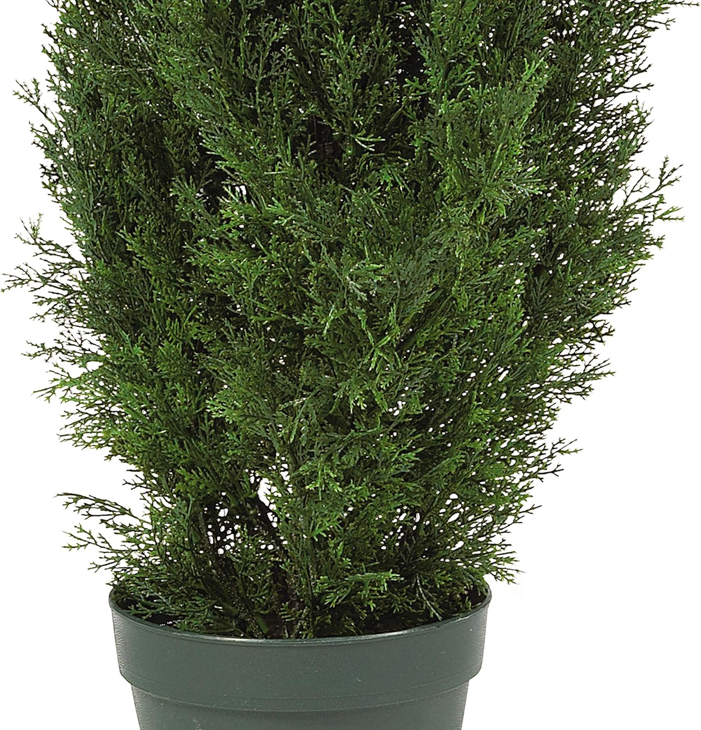 Nearly Natural 4FT Faux Cedar Tree, Outdoor Front Porch Décor, Faux Cedar Tree Pine Tree in Nursery Planter with UV Resistant Coating