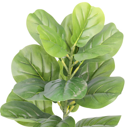 55cm Mini Plastic tree Fiddle Leaf Fig Potted Artificial Plant