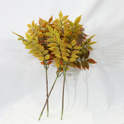 3 Pcs 70cm Artificial Plant Red Lacquer Branches Faux Plants Bendable Stems
