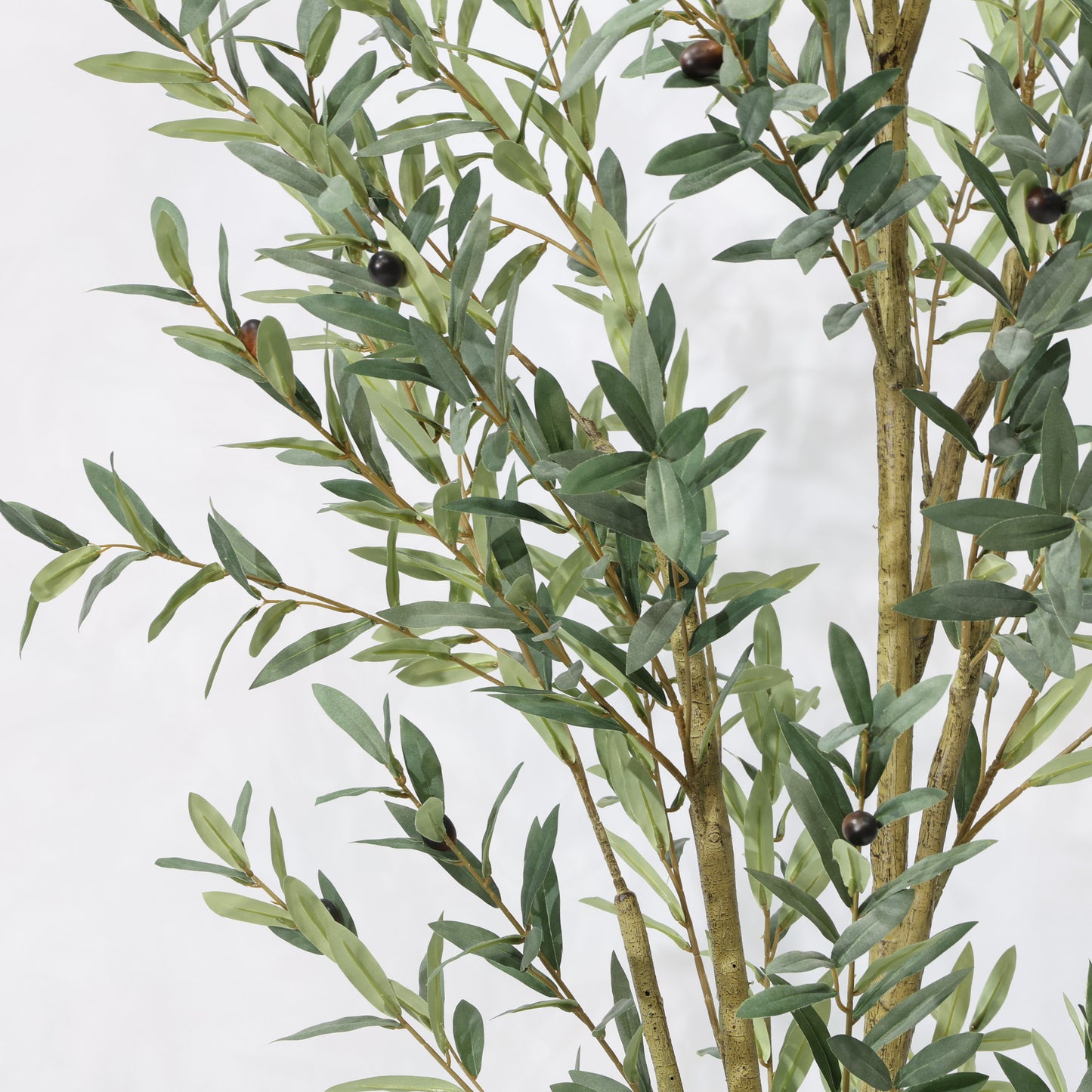 210cm Artificial Olive Tree Detachable Dual Branches - Realistic Foliage