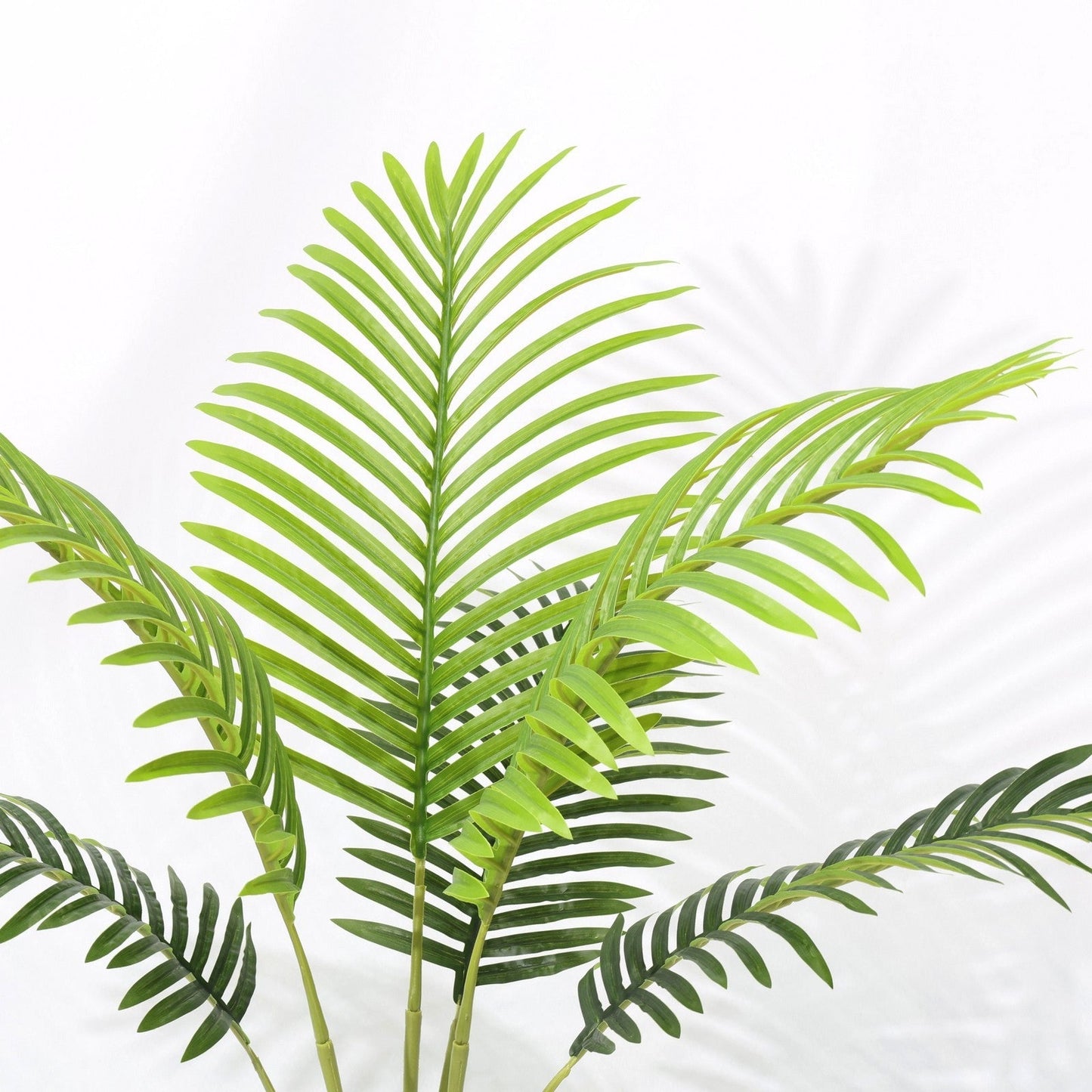 Palma Artificiale 90cm, Pianta Finta Tropicale Verde in Vaso con Foglie in Plastica per Decorazione Casa Natale