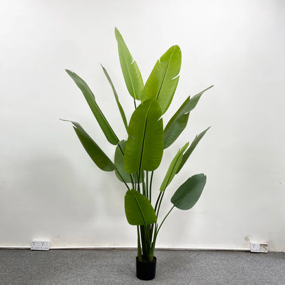 House Living Room Indoor Decoration Tropical Leaves Plantas Traveller's Palm Plants Green Interior Decor Artificial Plant No50