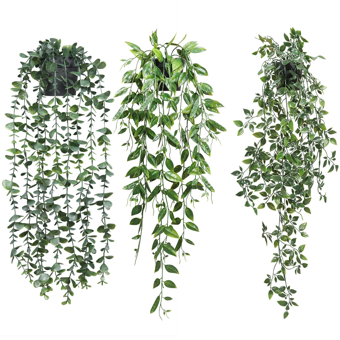 悬挂盆栽组合 家居橱柜盆栽垂条盆景室内装饰绿植仿真盆栽 No50