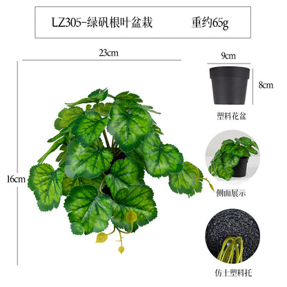 悬挂盆栽组合 家居橱柜盆栽垂条盆景室内装饰绿植仿真盆栽 No50