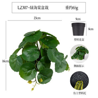 悬挂盆栽组合 家居橱柜盆栽垂条盆景室内装饰绿植仿真盆栽 No50