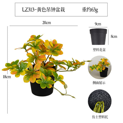 悬挂盆栽组合 家居橱柜盆栽垂条盆景室内装饰绿植仿真盆栽 No50
