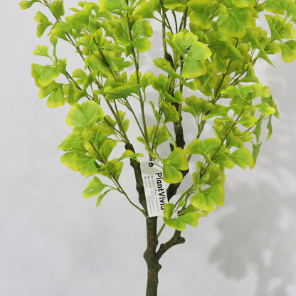 150cm Green Potted Artificial Ginkgo Plant Green leaves Lifelike