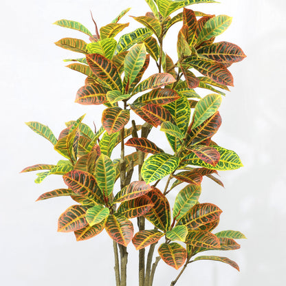 160cm Artificial Plant Colorful Variegated Leaves potted fake tree