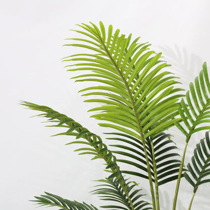 Τεχνητός Φοίνικας Areca 120cm με 9 Πράσινα Φύλλα, Ψεύτικο Φυτό  Τροπική Διακόσμηση, Γραφείο, Σπίτι,
