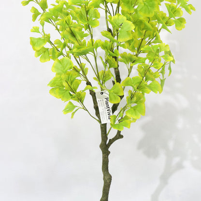 150cm Green Potted Artificial Ginkgo Plant Green leaves Lifelike
