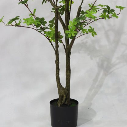 130cm Tropical Two Head Non Detachable Artificial Fiddle Leaf Plant