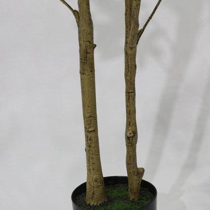 120cm Green Faux Olive tree Dual Canopy Artificial Olive Tree Potted