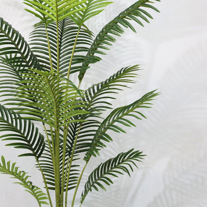 Τεχνητός φοίνικας Areca 180cm με 15 πράσινα φύλλα, ψεύτικο δέντρο  τον κήπο του
