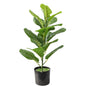 55cm Mini Plastic tree Fiddle Leaf Fig Potted Artificial Plant