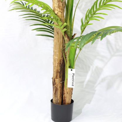 150cm Artificial Plant 3 Stem Areca Palm Artificial Plant UV-Resistant Tropical Plant