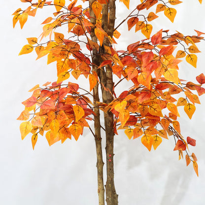 190cm Detachable Artificial Tree Yellow leaves Artificial Eucalyptus Tree